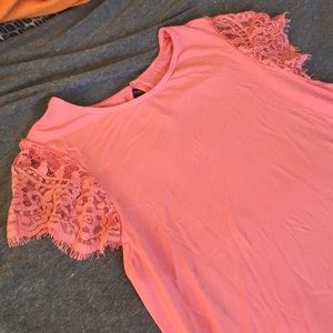 Coral blouse